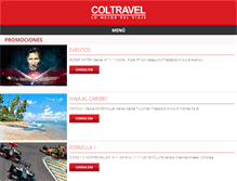 Tablet Screenshot of coltravel.com.ar